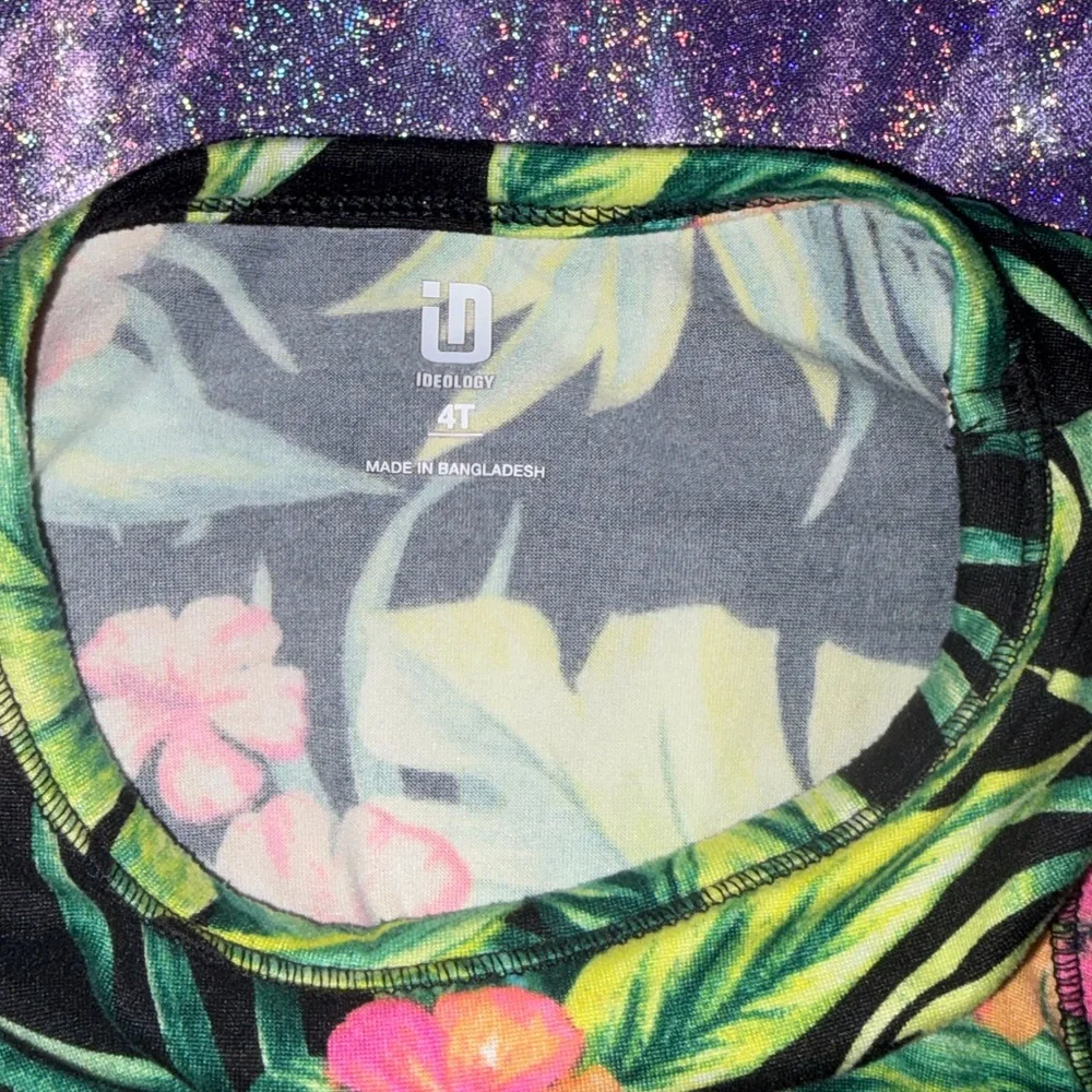 Toddler & Little Girls Safari Tropical-Print Bike Shorts